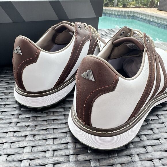 Adidas MC Z-Traxion White/Brown Golf Men's Shoes IG0910 - Picture 5 of 15